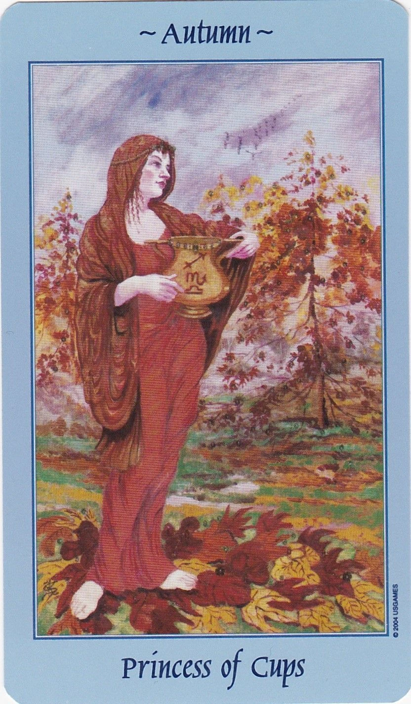 Princess of Cups - Celestial Tarot - Tarot Deck by Kay Steventon and Brian Clark