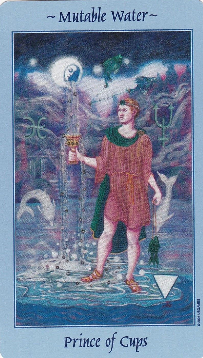 Prince of Cups - Celestial Tarot - Tarot Deck by Kay Steventon and Brian Clark