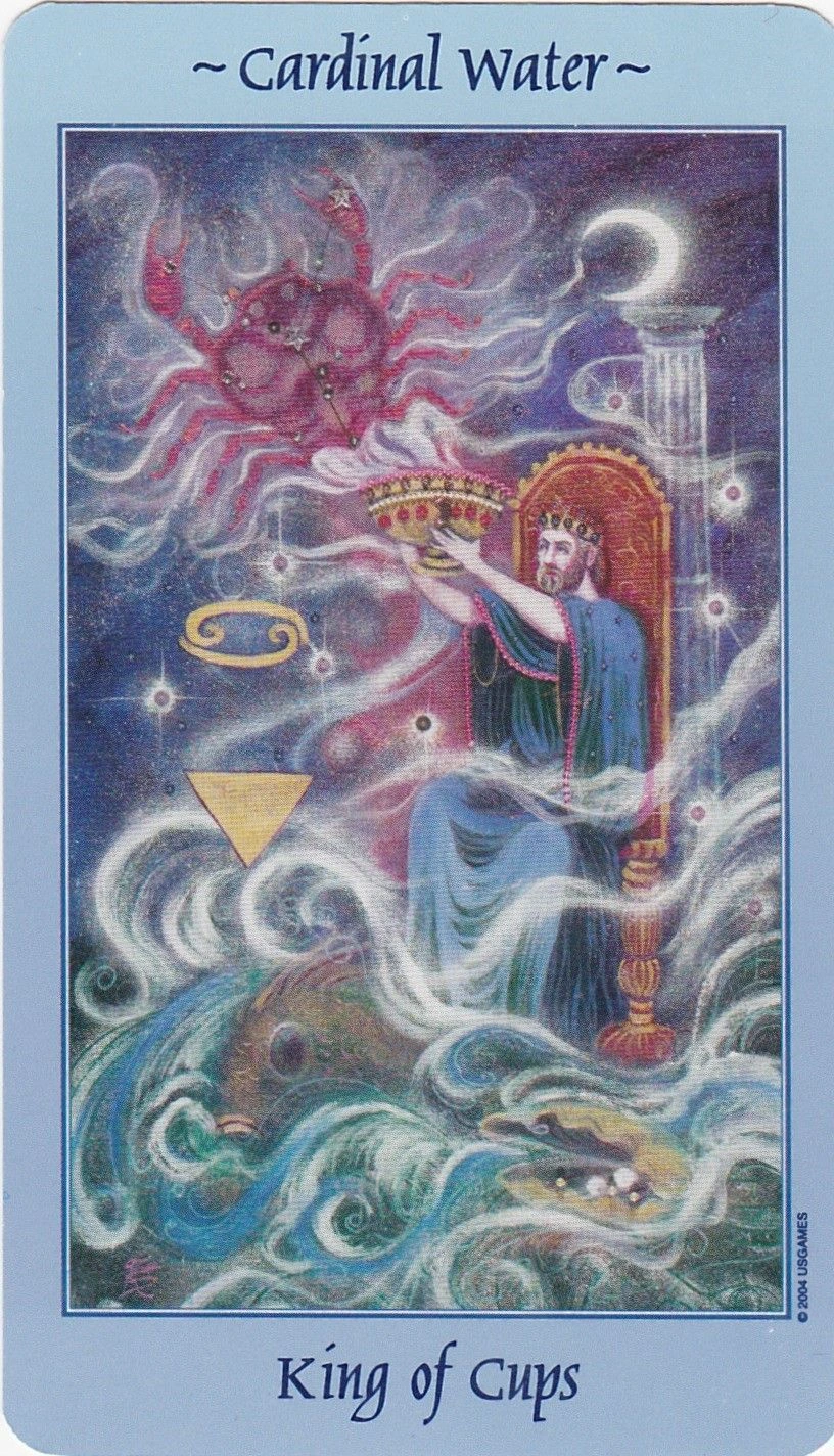 King of Cups - Celestial Tarot - Tarot Deck by Kay Steventon and Brian Clark