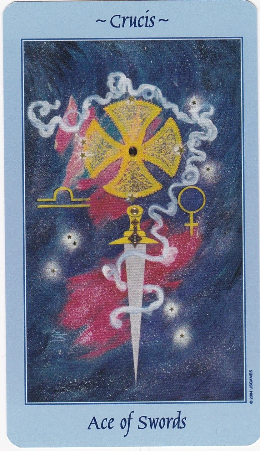 Ace of Swords - Celestial Tarot - Tarot Deck by Kay Steventon and Brian Clark