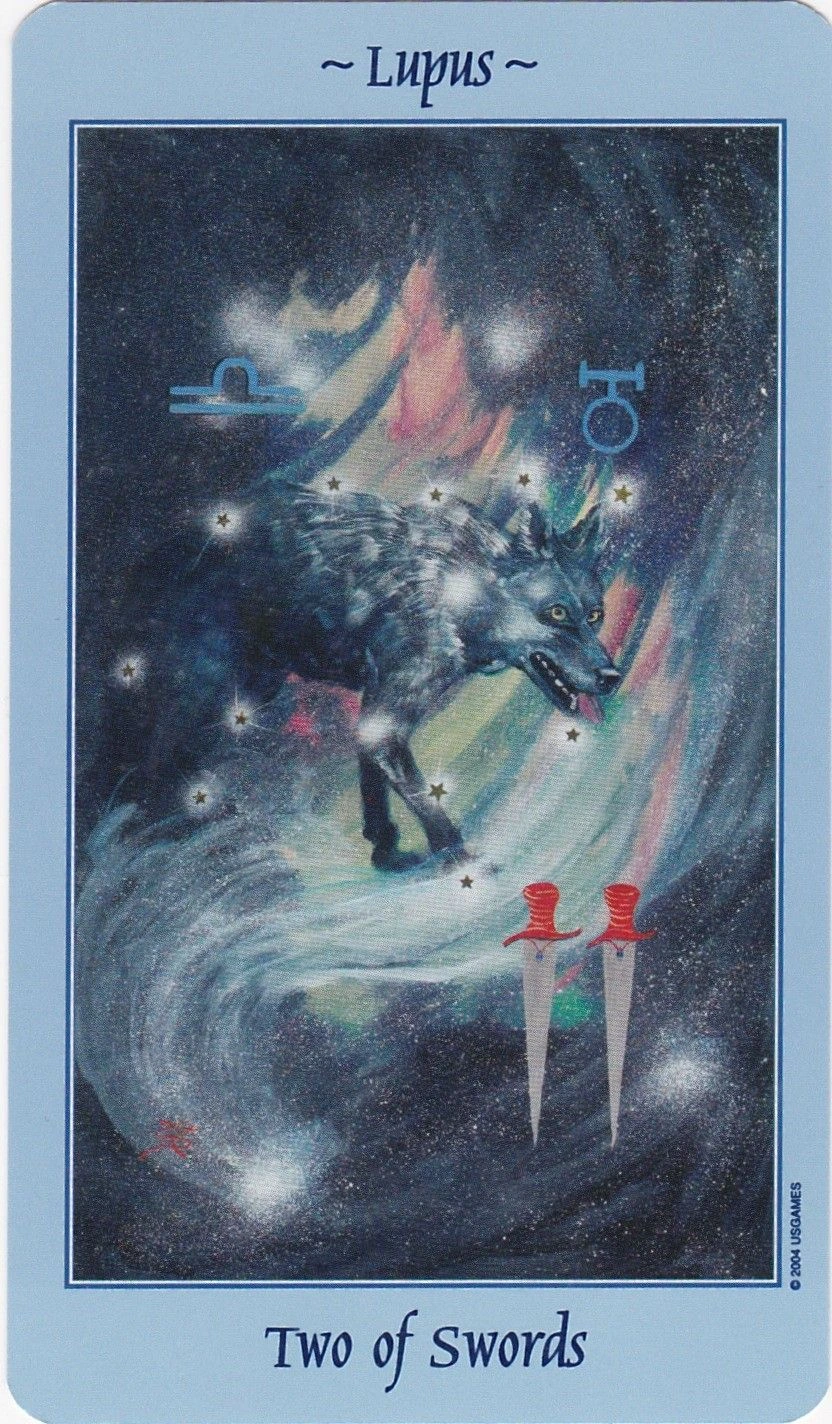 Two of Swords - Celestial Tarot - Tarot Deck by Kay Steventon and Brian Clark
