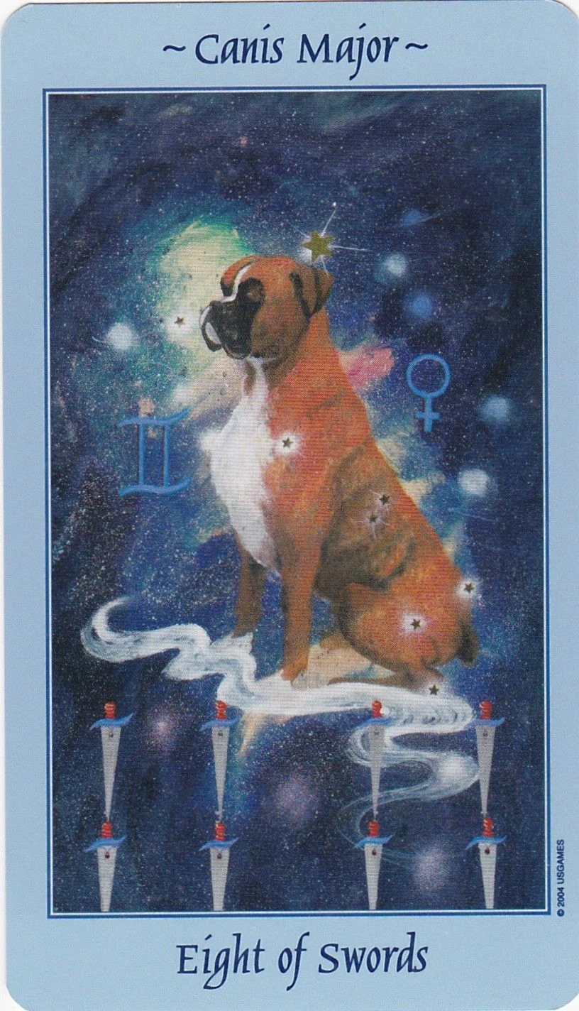 Eight of Swords - Celestial Tarot - Tarot Deck by Kay Steventon and Brian Clark