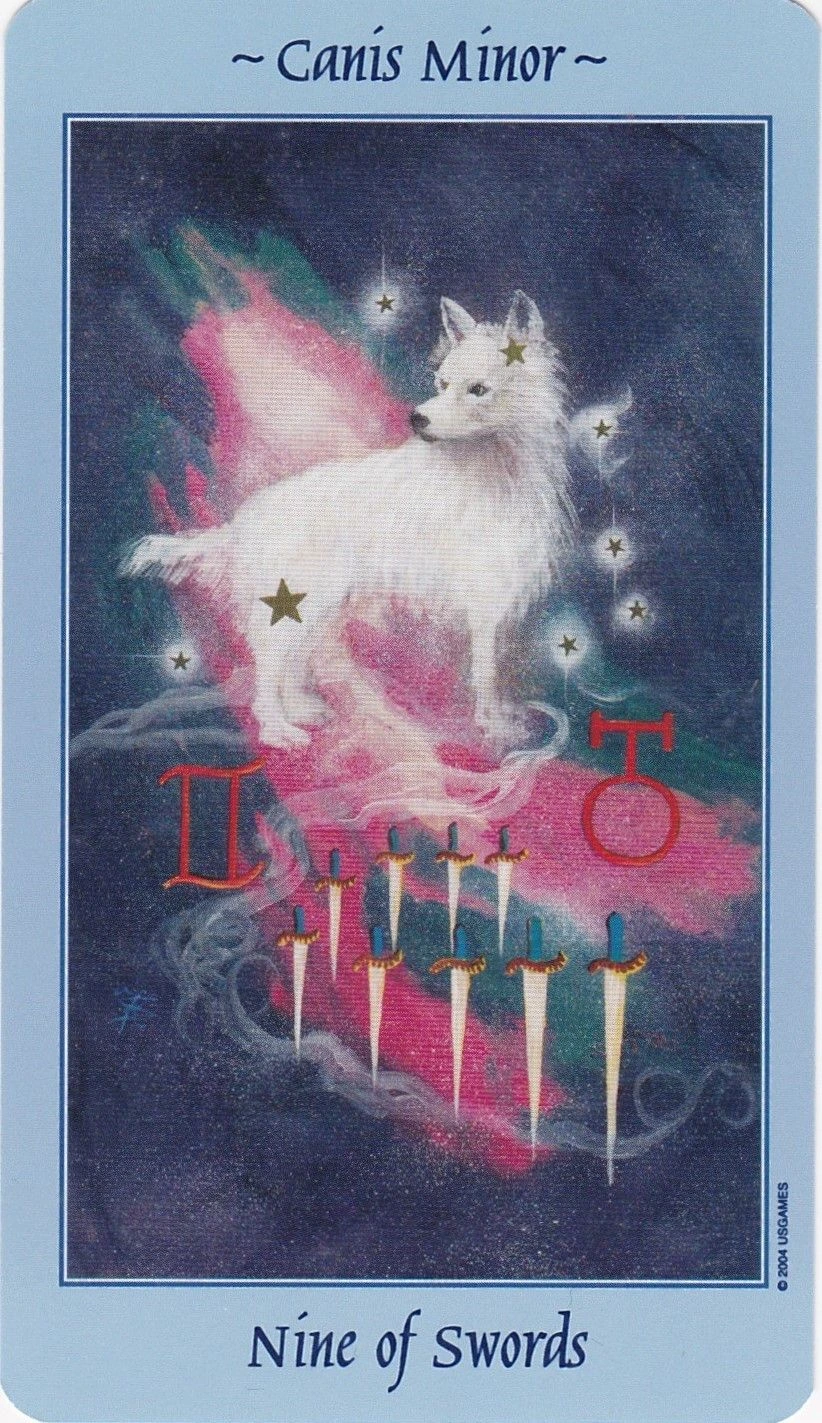 Nine of Swords - Celestial Tarot - Tarot Deck by Kay Steventon and Brian Clark