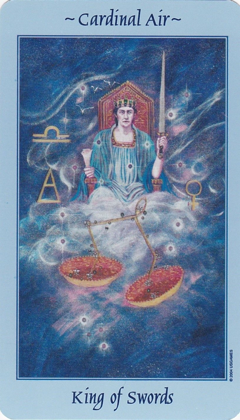 King of Swords - Celestial Tarot - Tarot Deck by Kay Steventon and Brian Clark