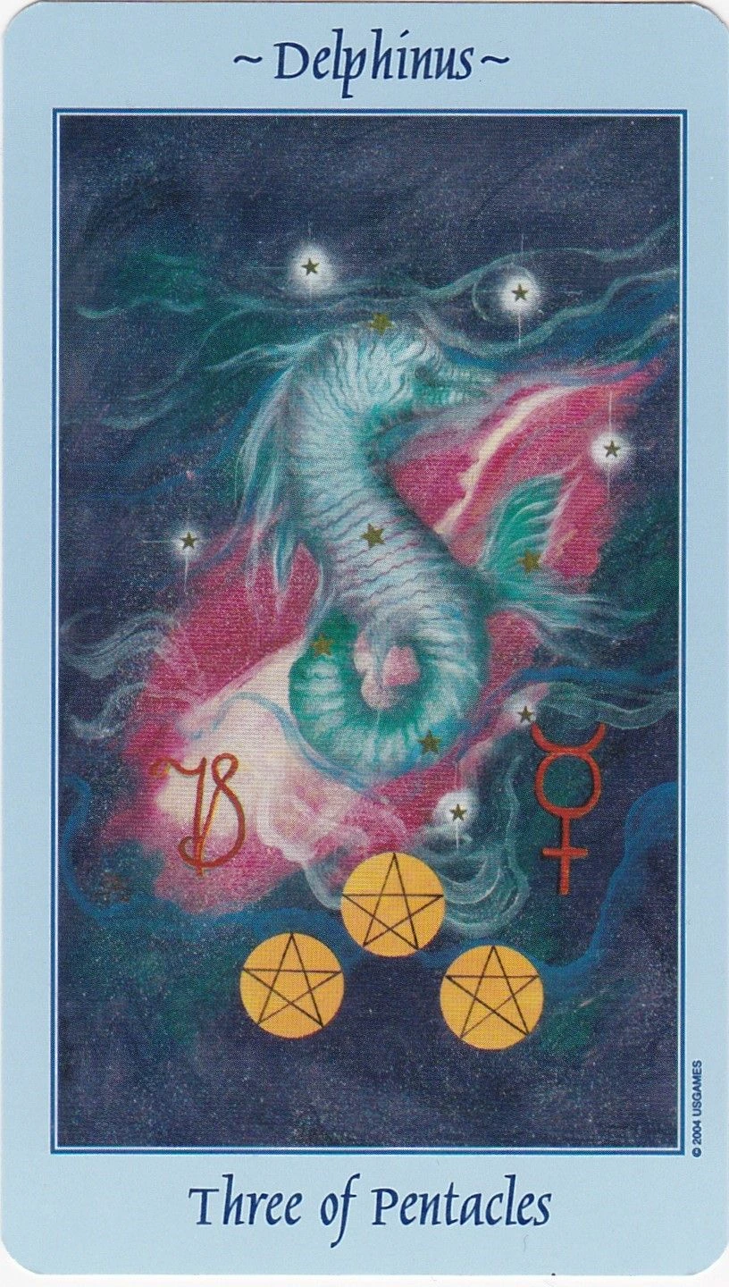 Three of Pentacles - Celestial Tarot - Tarot Deck by Kay Steventon and Brian Clark