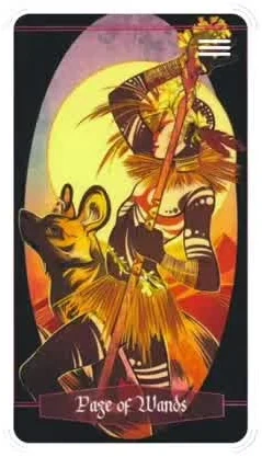 Children of Litha Tarot source-order card 02 card from the Children of Litha Tarot deck