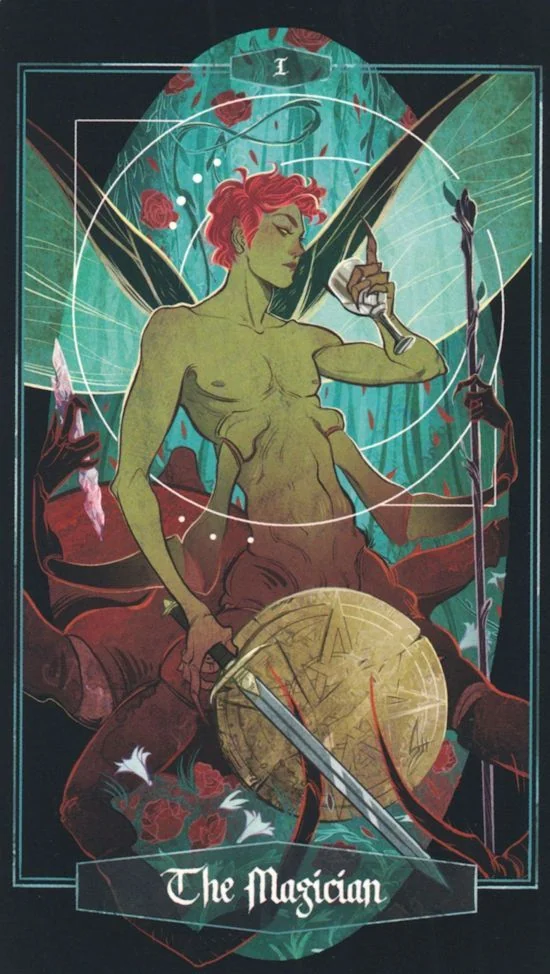The Magician card from Children of Litha Tarot Deck