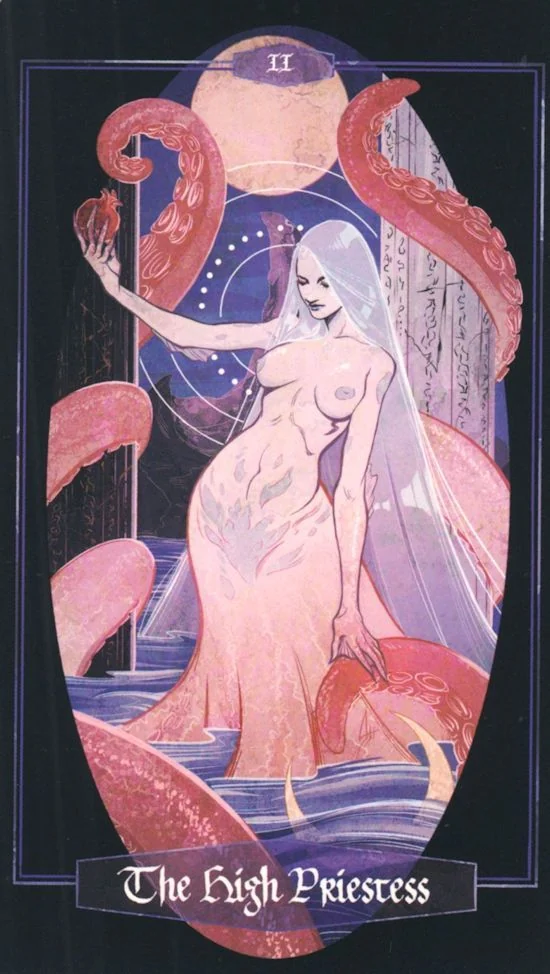 The High Priestess card from Children of Litha Tarot Deck