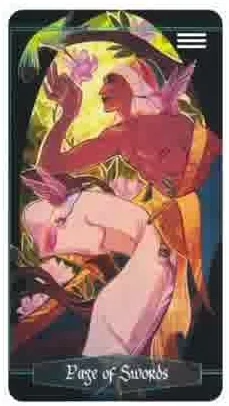 Children of Litha Tarot source-order card 13 card from the Children of Litha Tarot deck