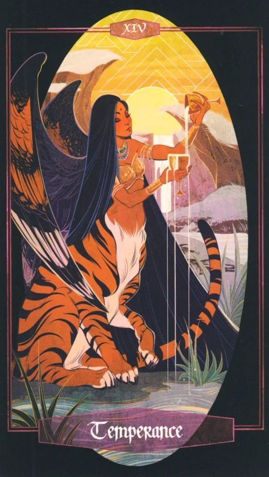 Temperance card from Children of Litha Tarot Deck