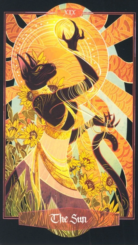 The Sun card from Children of Litha Tarot Deck