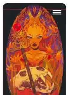 Children of Litha Tarot source-order card 35 card from the Children of Litha Tarot deck