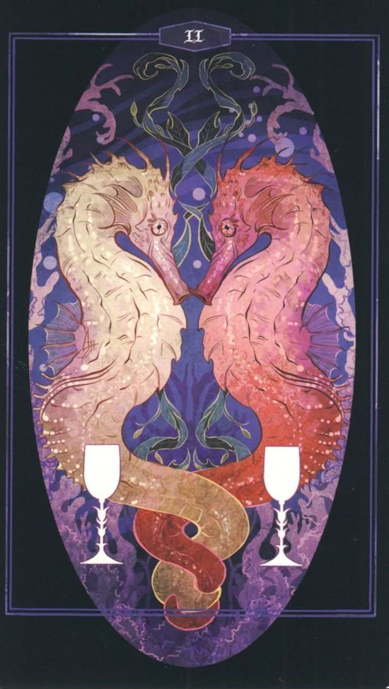 2 of Cups card from Children of Litha Tarot Deck