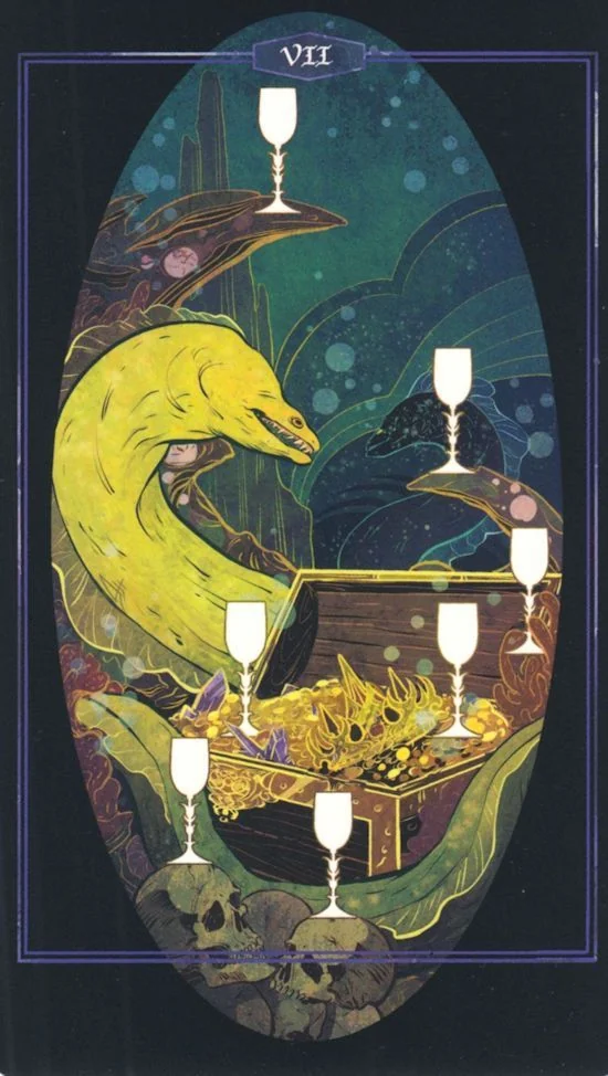 7 of Cups card from Children of Litha Tarot Deck