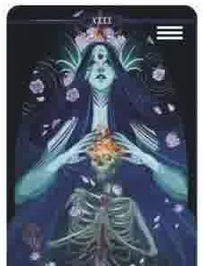 Children of Litha Tarot source-order card 49 card from the Children of Litha Tarot deck