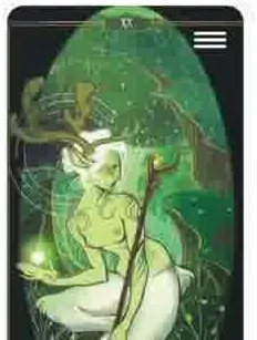 Children of Litha Tarot source-order card 62 card from the Children of Litha Tarot deck