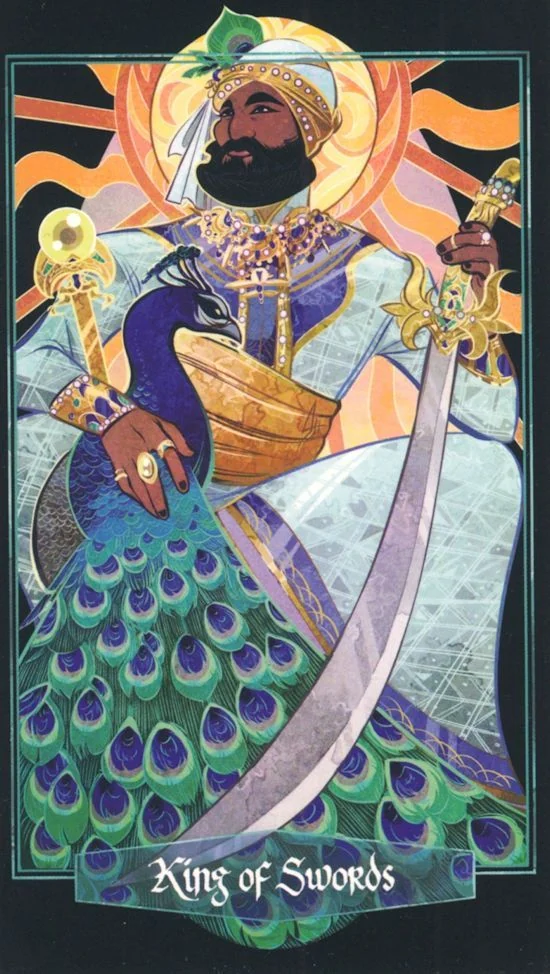 King of Swords card from Children of Litha Tarot Deck