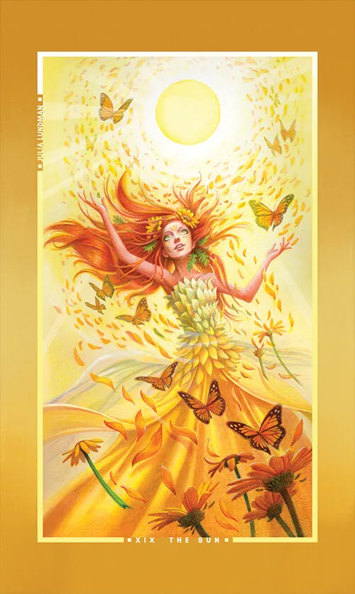 Chromatic Fates Tarot source card 57 card from the Chromatic Fates Tarot deck
