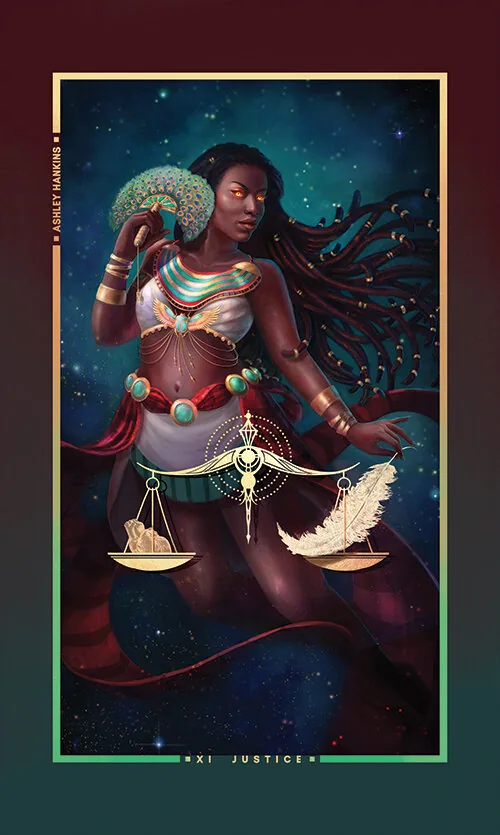 Chromatic Fates Tarot source card 64 card from the Chromatic Fates Tarot deck