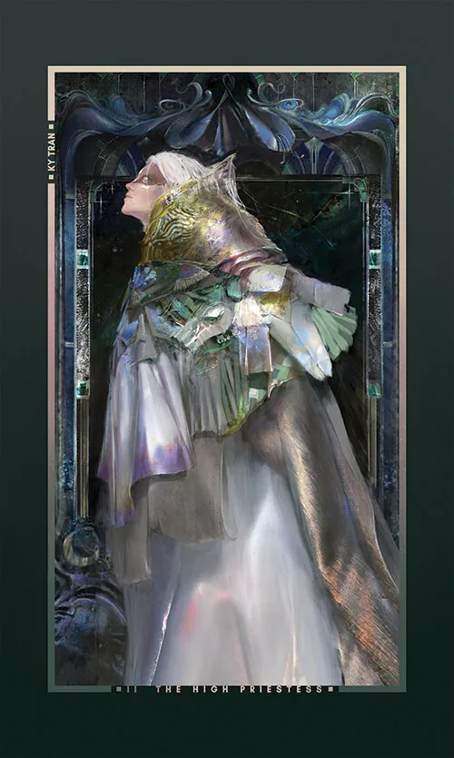 Chromatic Fates Tarot source card 73 card from the Chromatic Fates Tarot deck