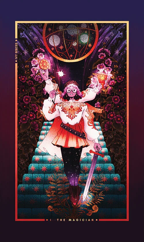 Chromatic Fates Tarot source card 74 card from the Chromatic Fates Tarot deck