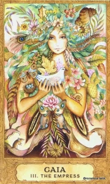Gaia — III The Empress card from the Chrysalis Tarot deck