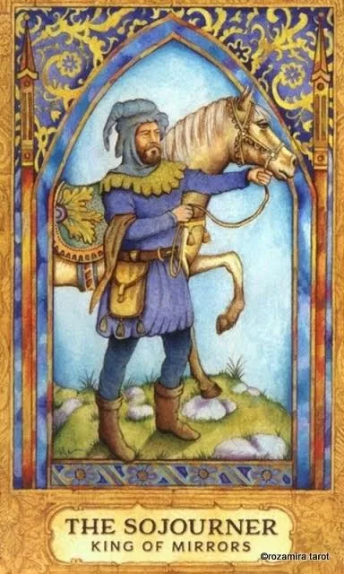 King of Mirrors card from the Chrysalis Tarot deck