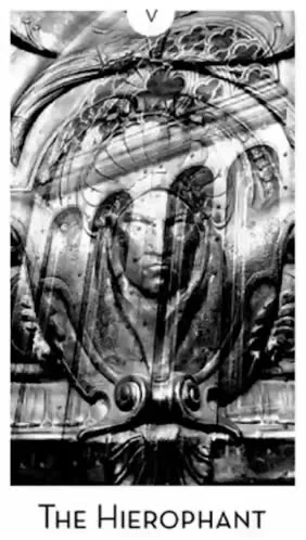 The Hierophant from the City Mystic New York Tarot deck