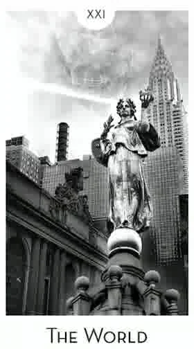 The World from the City Mystic New York Tarot deck