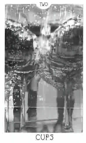 Two of Cups from the City Mystic New York Tarot deck