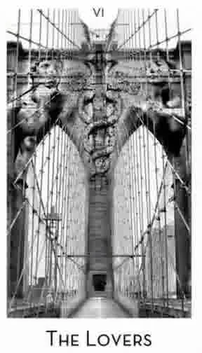 The Lovers from the City Mystic New York Tarot deck