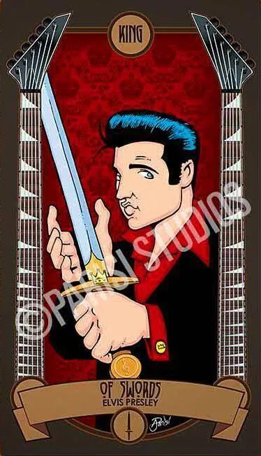 King of Swords - Classic Rock Tarot - Tarot Deck by Anthony J. Parisi