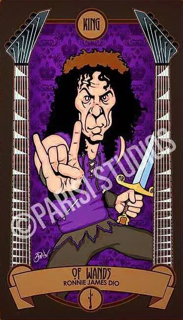 King of Wands - Classic Rock Tarot - Tarot Deck by Anthony J. Parisi
