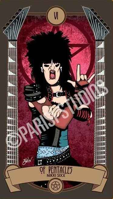 Six of Pentacles - Classic Rock Tarot - Tarot Deck by Anthony J. Parisi