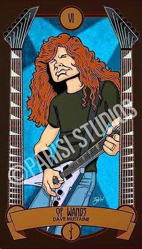 Six of Wands - Classic Rock Tarot - Tarot Deck by Anthony J. Parisi