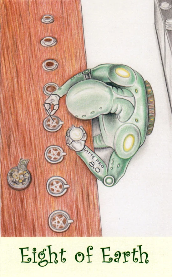 Coffee Tarot source-order card 06 card from the Coffee Tarot deck