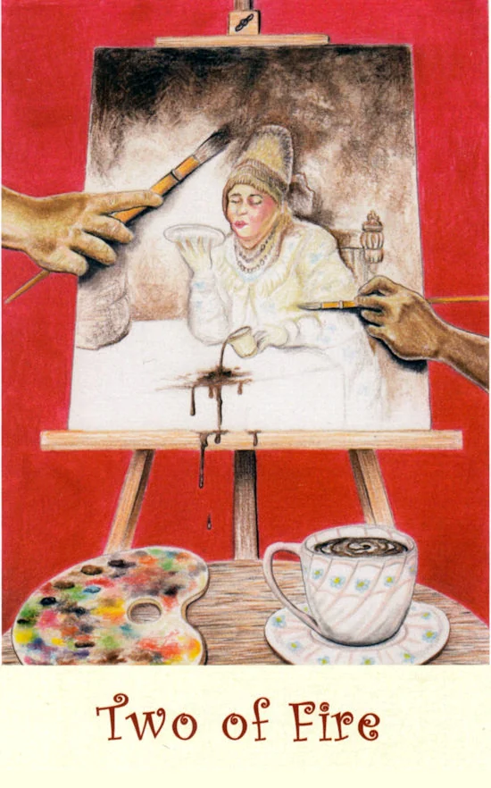 Coffee Tarot source-order card 51 card from the Coffee Tarot deck