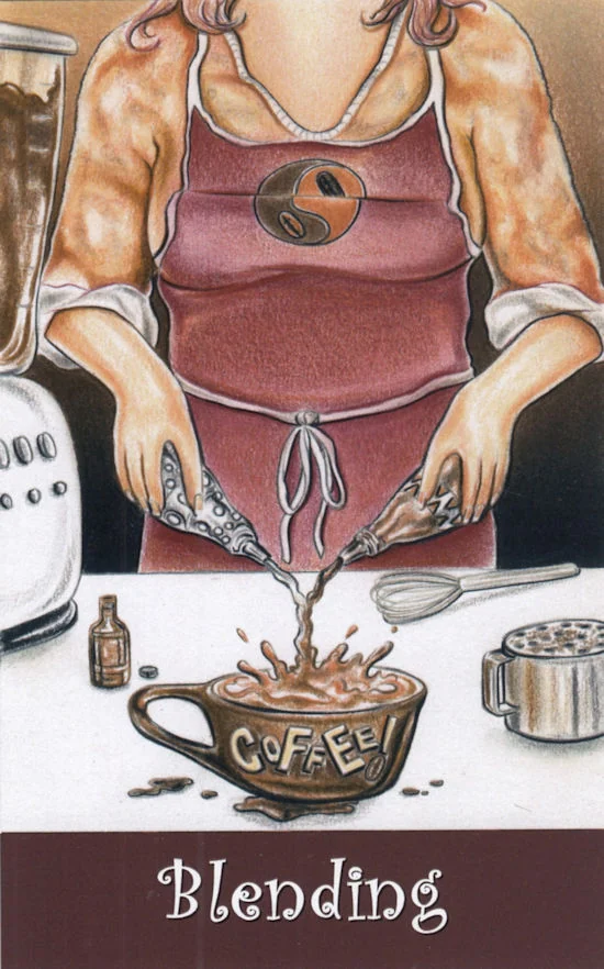 Coffee Tarot source-order card 60 card from the Coffee Tarot deck
