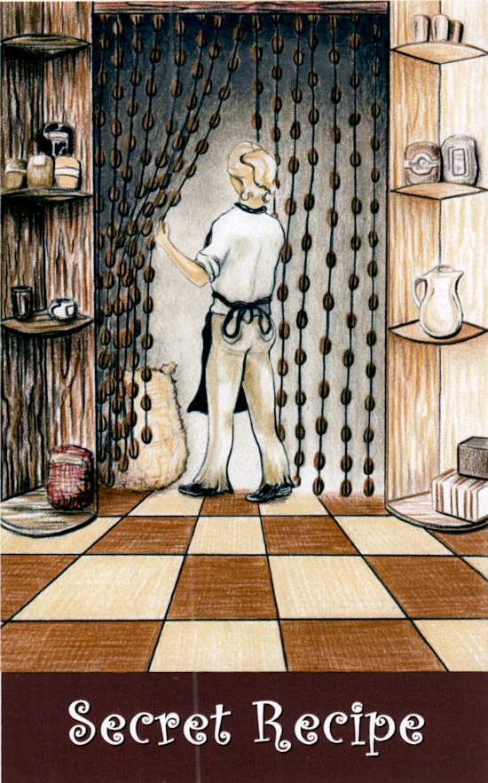 Coffee Tarot source-order card 72 card from the Coffee Tarot deck