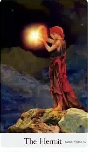 The Hermit card from the Comparative Tarot deck