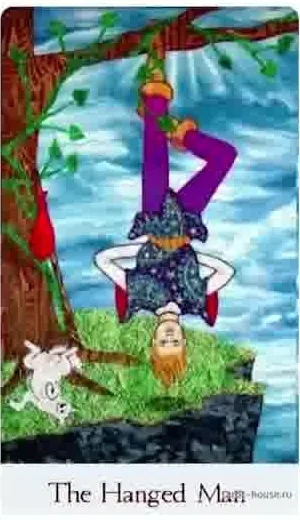 The Hanged Man card from the Comparative Tarot deck