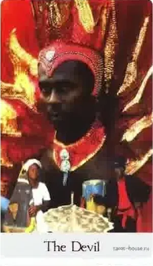 The Devil card from the Comparative Tarot deck