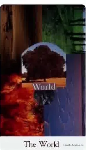 The World card from the Comparative Tarot deck