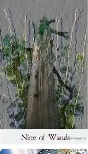 Nine of Wands card from the Comparative Tarot deck