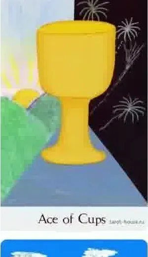 Ace of Cups card from the Comparative Tarot deck