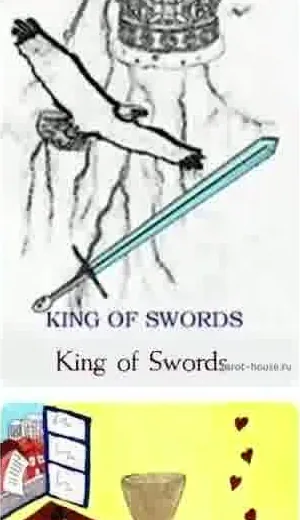 King of Swords card from the Comparative Tarot deck
