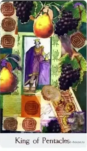 King of Pentacles card from the Comparative Tarot deck