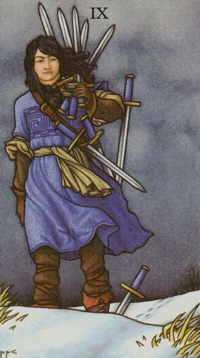 Connolly Tarot card 49 card from the Connolly Tarot deck