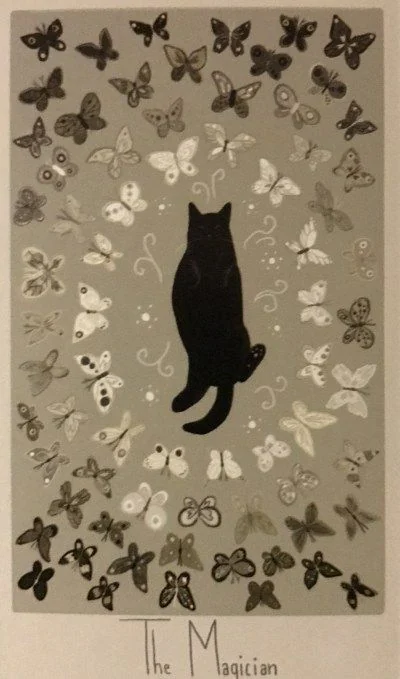 The Magician card from the Considerate Cat Tarot deck