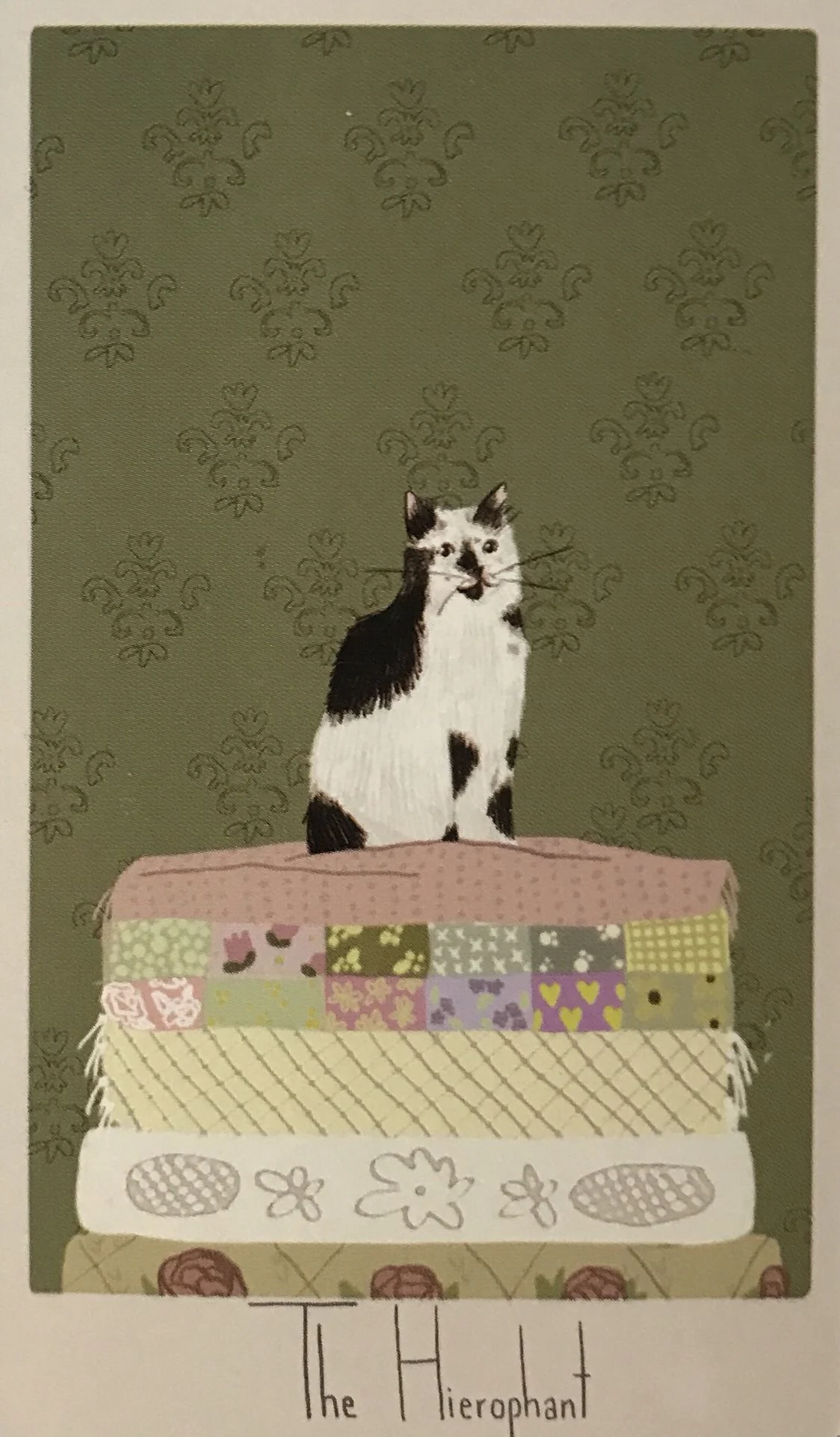 The Hierophant card from the Considerate Cat Tarot deck